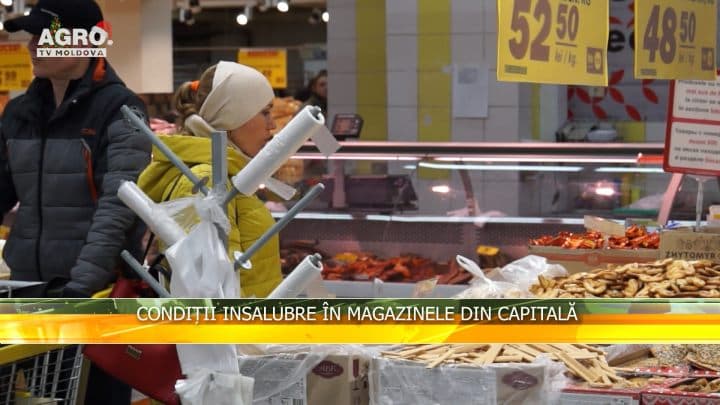 Condiții insalubre în magazinele din capitală