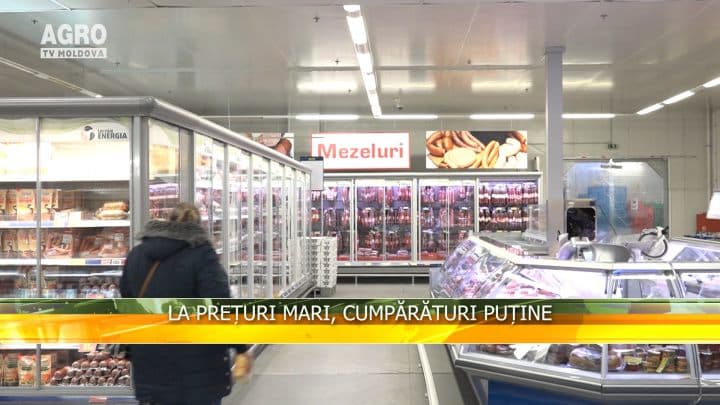 La prețuri mari, cumpărături puține