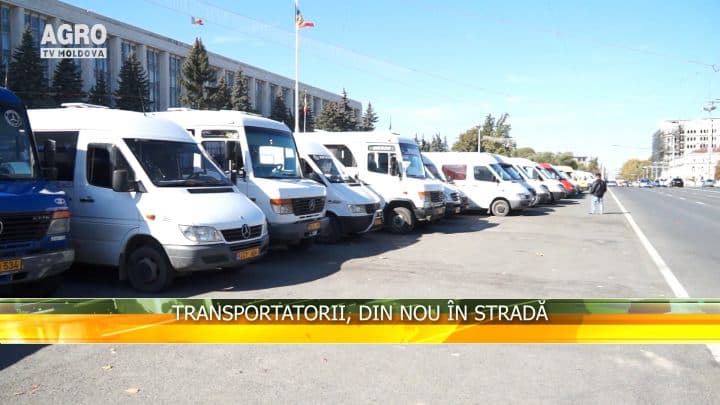 Transportatorii, din nou în stradă