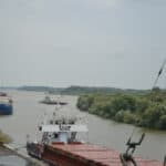 Terminalul de cereale de la Giurgiulești, temporar închis după un incident naval