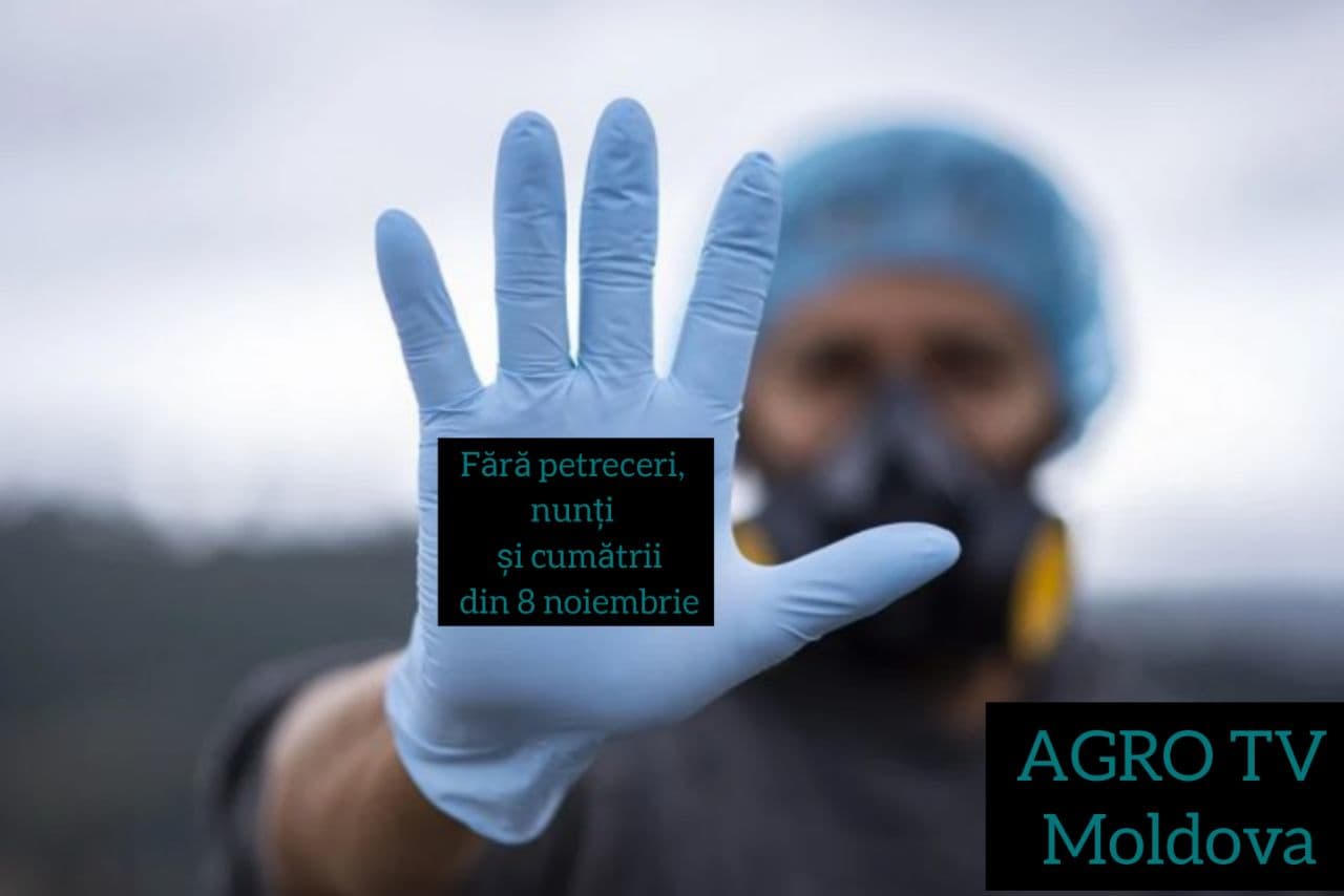 Din 8 noiembrie fără petreceri, nunți și cumătrii