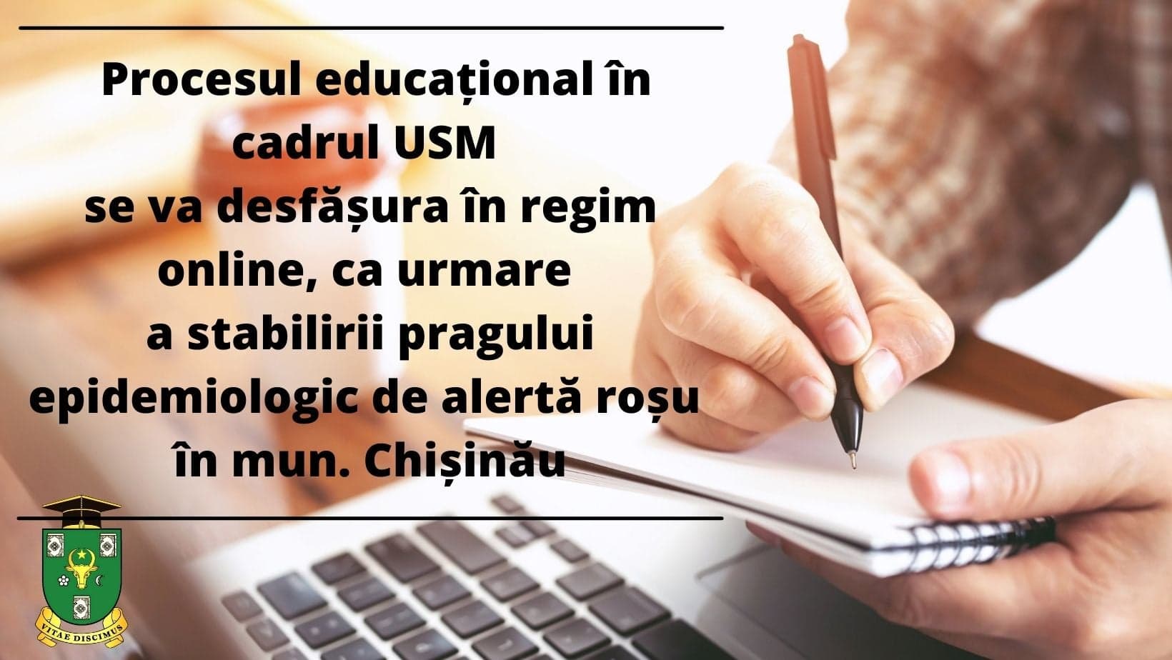 Începând cu 18.01.2022 procesul educațional în cadrul USM se va desfășura în regim online