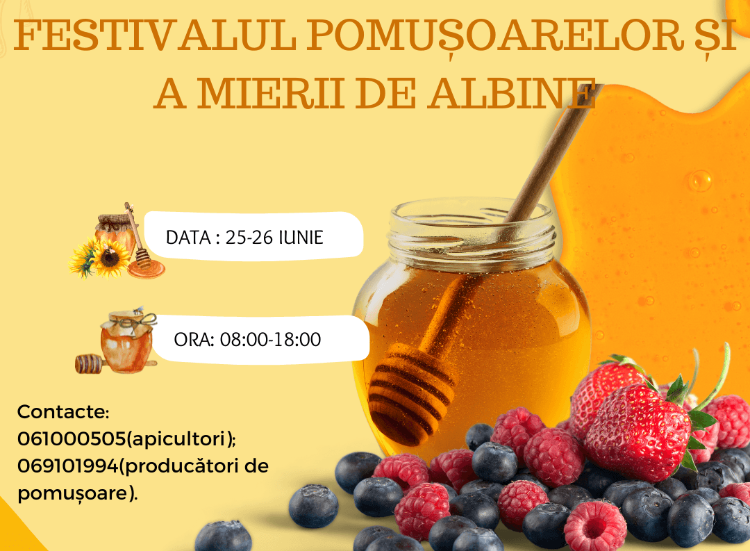 Festivalul pomușoarelor și a mierii, în curând la Chișinău