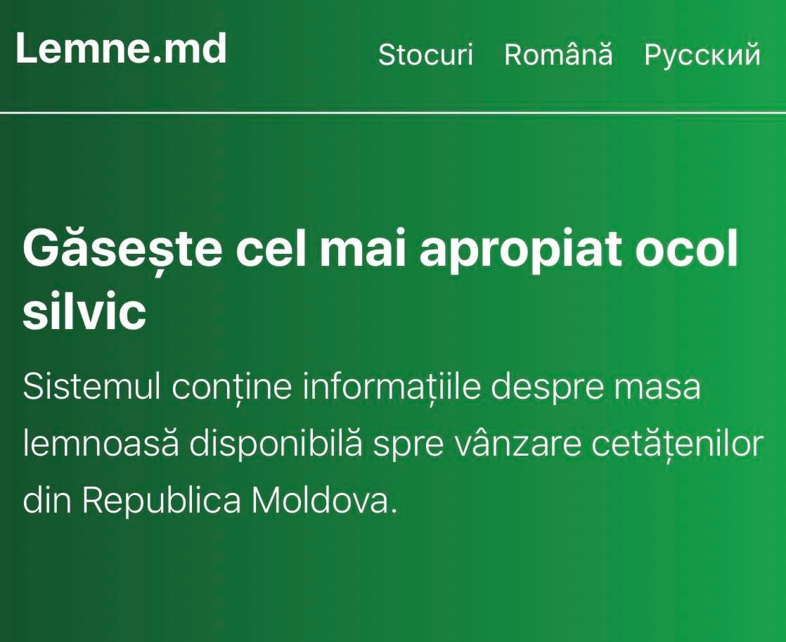 După demisia Ministrului, a fost lansată platforma lemne.md