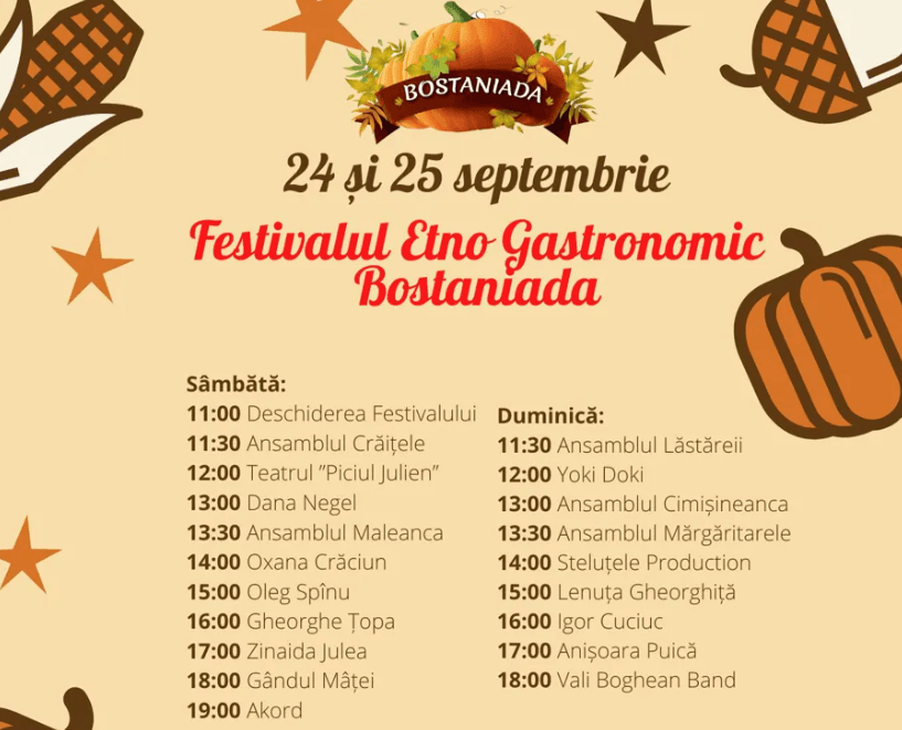 Festivalul Etno Gastronomic Bostaniada vă așteaptă
