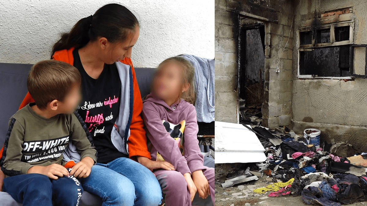 Dramă într-o familie din raionul Florești. Au rămas fără casă / VIDEO