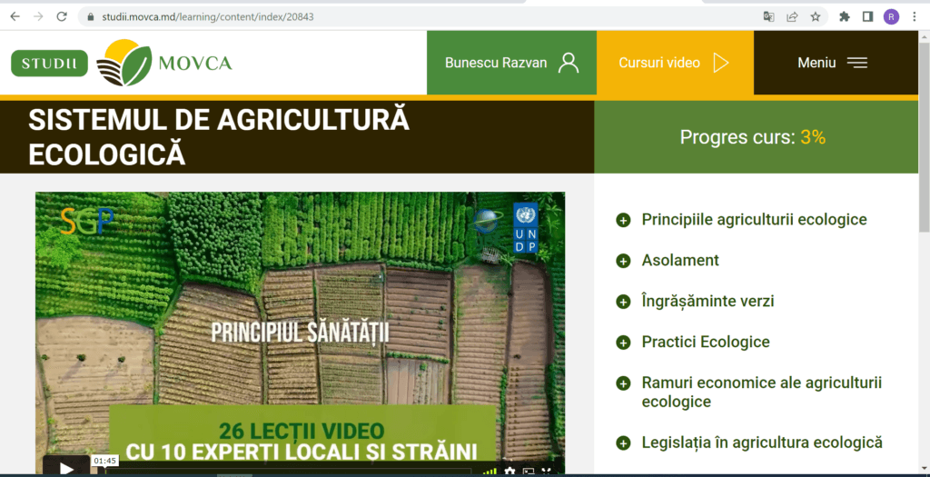 Curs de instruire online în principiile agriculturii ecologice