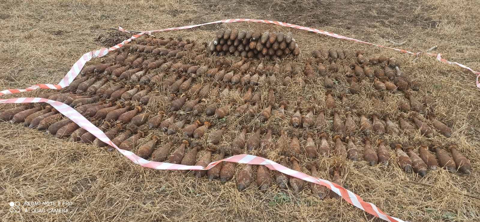În urma lucrărilor agricole, au fost găsite zece mine antiinfanterie