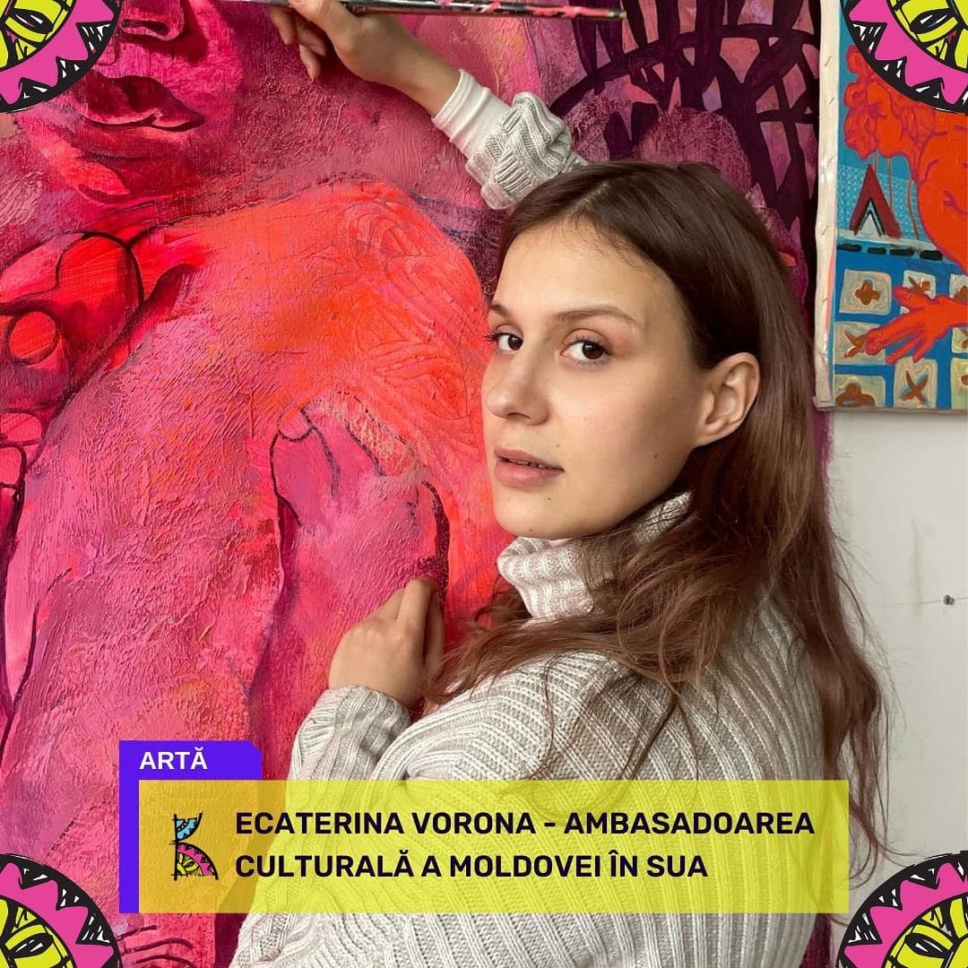 Ecaterina Vorona a reușit să-și expună lucrările în SUA