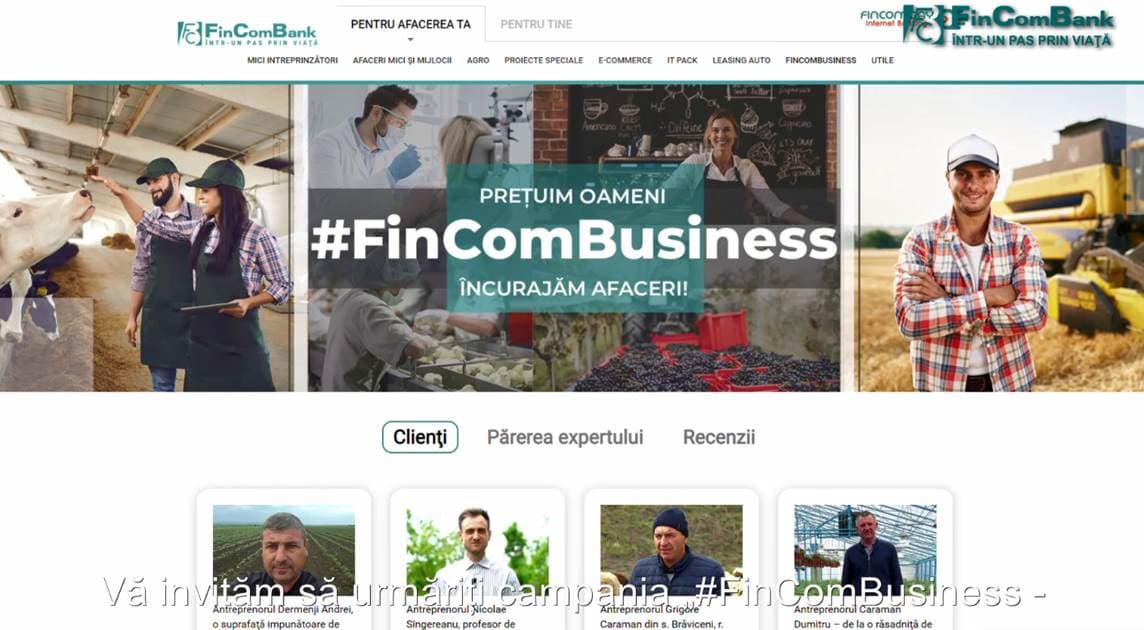#FinComBank - susține OAMENI cu vise mărețe