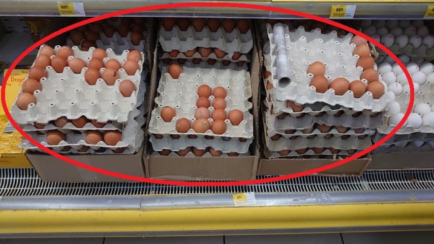 ATENȚIE! Ouă infectate depistate într-un magazin din Chișinău / FOTO