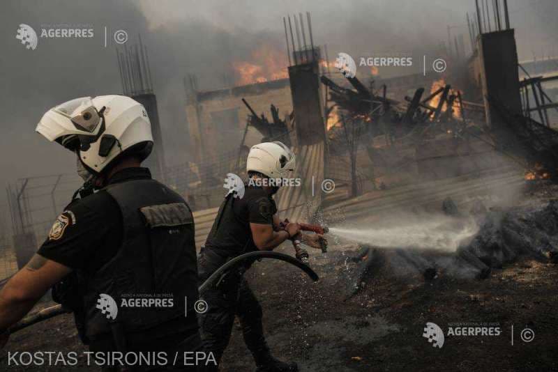 ÎNGROZITOR! Incendiile din Grecia continuă să se extindă / FOTO VIDEO