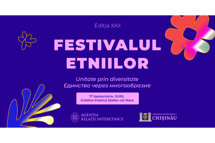 În Republica Moldova va avea loc cea de-a XXII-a ediție a Festivalului Etniilor