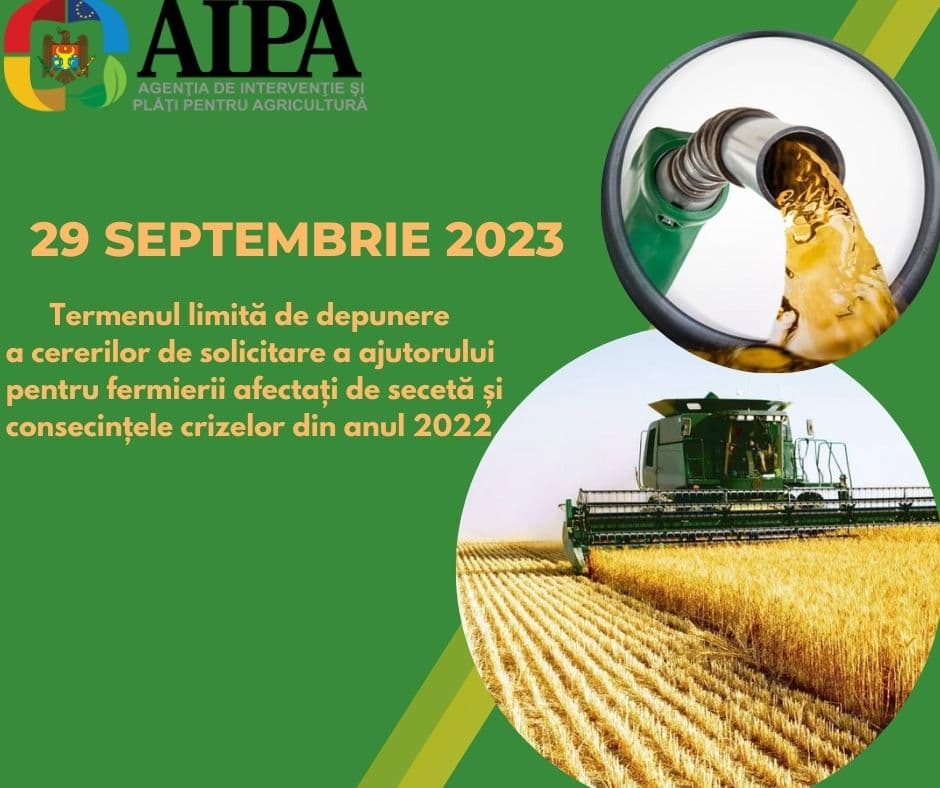 29 septembrie – data limită de solicitare a ajutorului pentru fermierii afectați de secetă