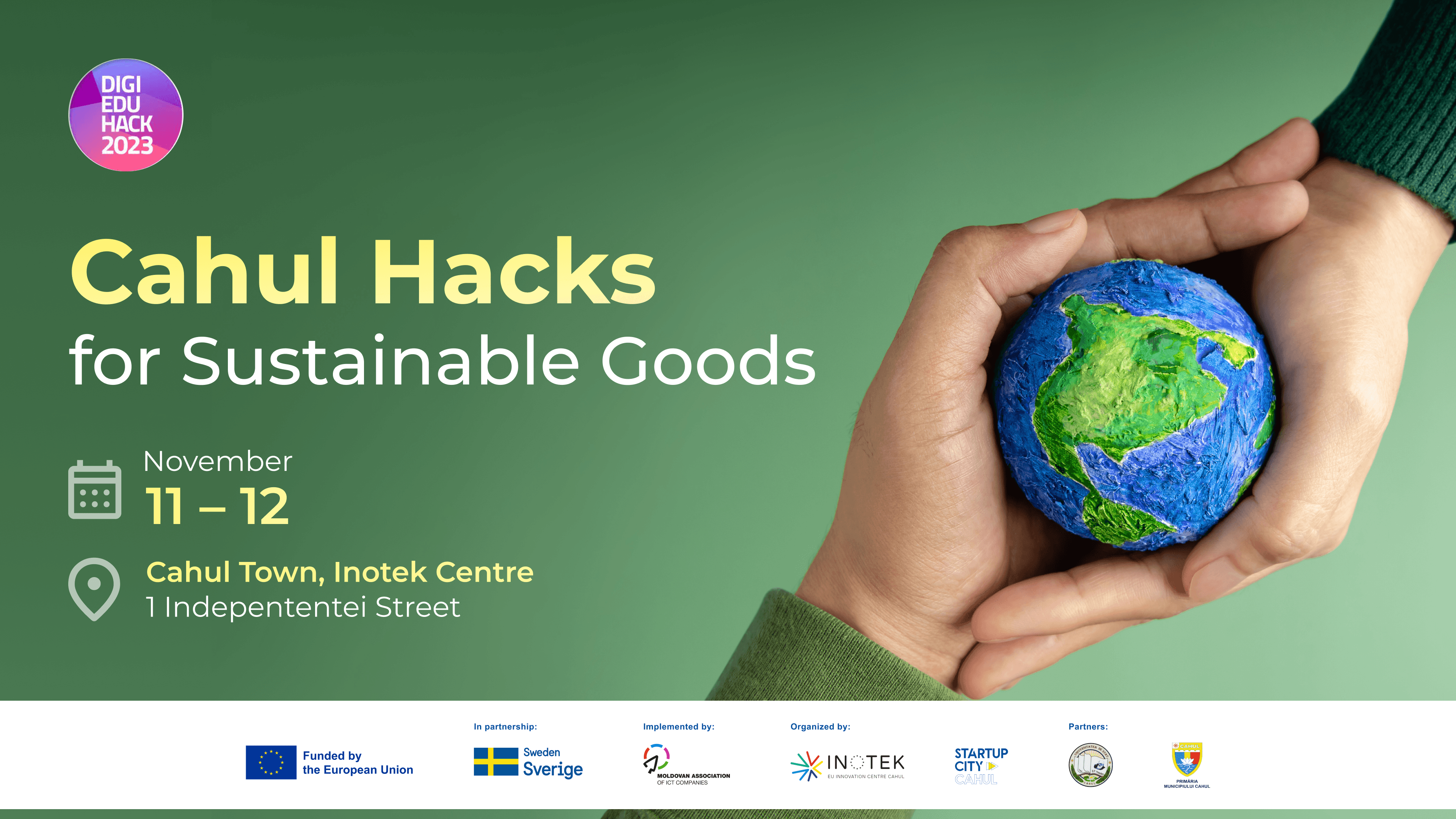 Tinerii pasionați de noile tehnologii, invitați să participe la Hackathon-ul „Soluții Tech pentru Mediu”, desfășurat la Cahul