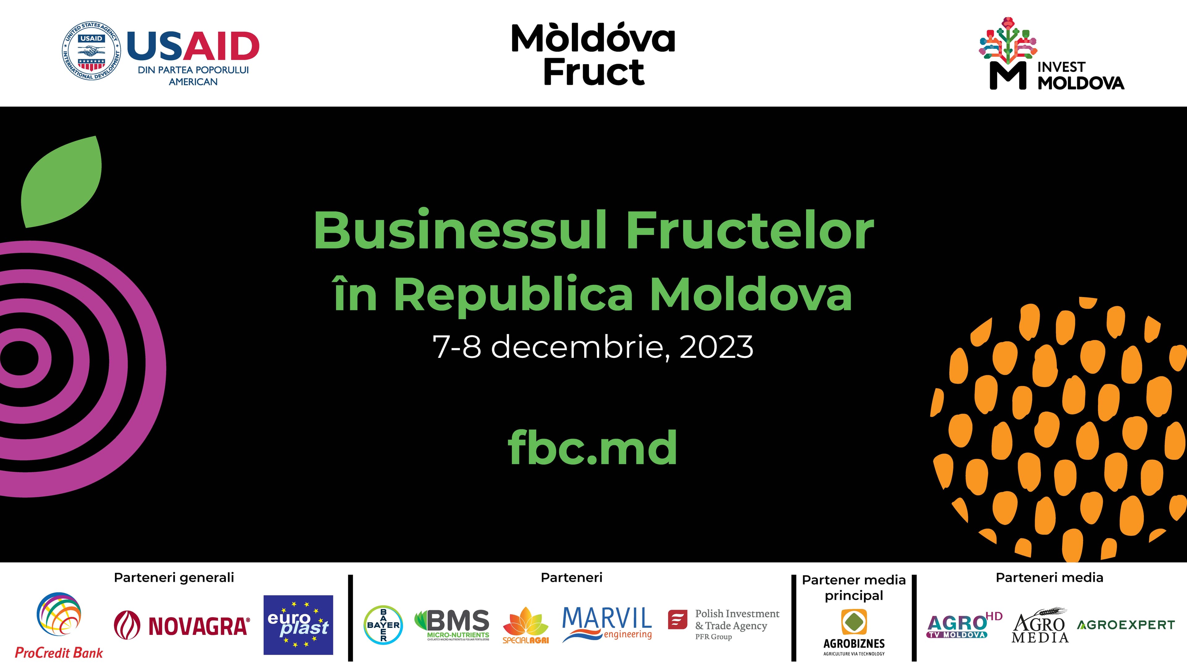 Mai mult de 200 de participanți sunt așteptați, în acest an, la Conferința Businessul Fructelor