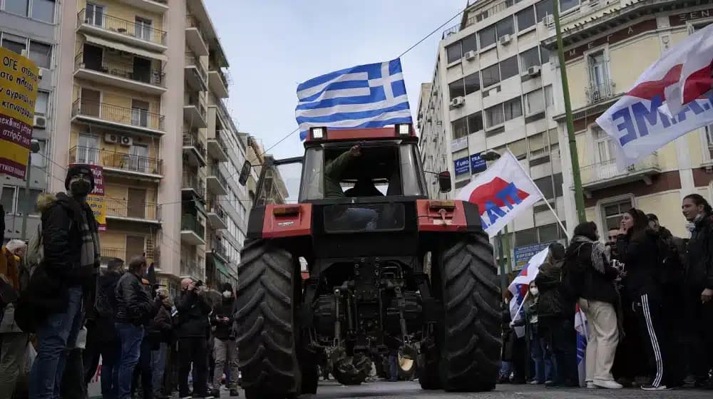 Fermierii greci au ieșit la protest