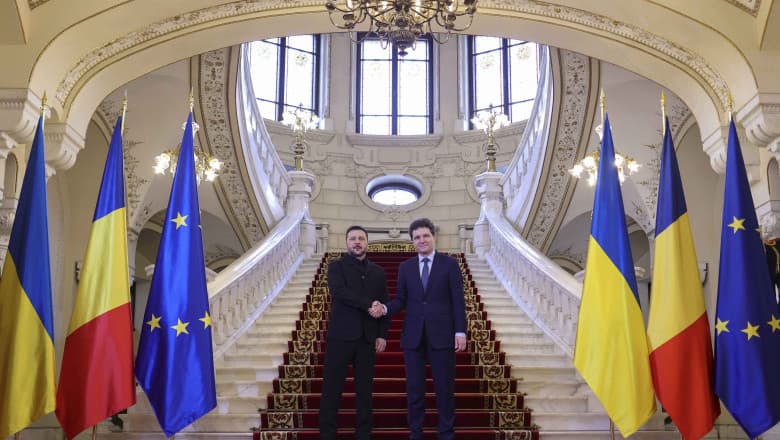 Nicușor Dan și Volodimir Zelenski, declarații la Cotroceni: „Vom continua să ajutăm Ucraina”