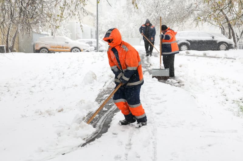 Furtună de zăpadă în mijlocul primăverii la Moscova