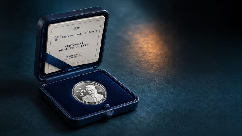 BNM pune în circulație o monedă comemorativă dedicată lui Sergiu Rădăuțanu