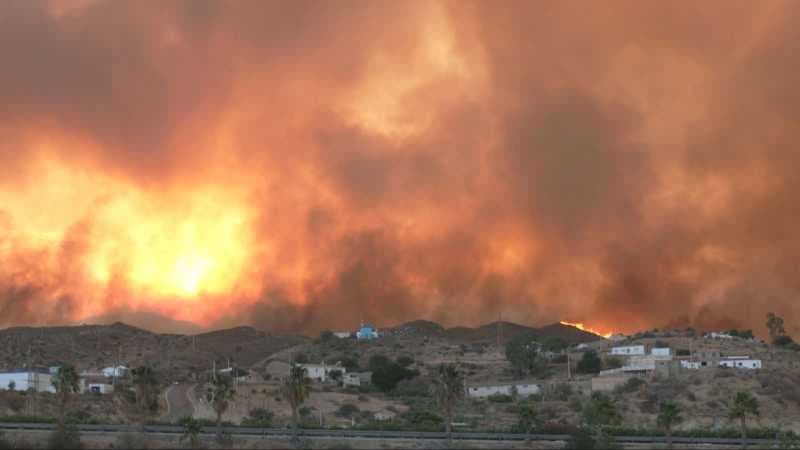 Incendiu devastator în Spania