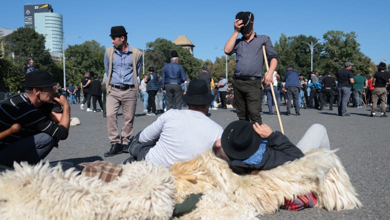 5000 de oieri au protestat la București