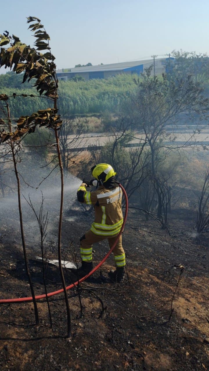 Pompierii moldoveni au intervenit la un incendiu în apropiere de Salonic