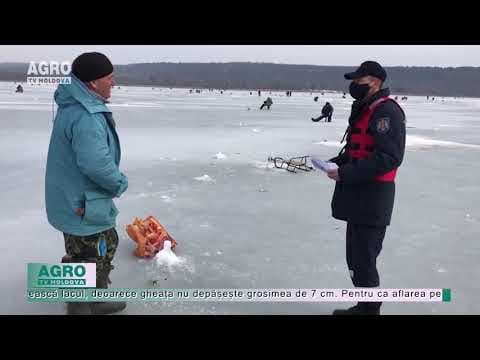 Pescarii nu se tem de gheața subțire