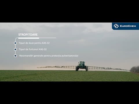 Tehnica de aplicare a îngrășământului lichid KAS-32. Stropitoare