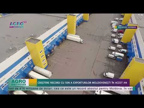 Creștere record cu 50% a exporturilor moldovenești în acest an