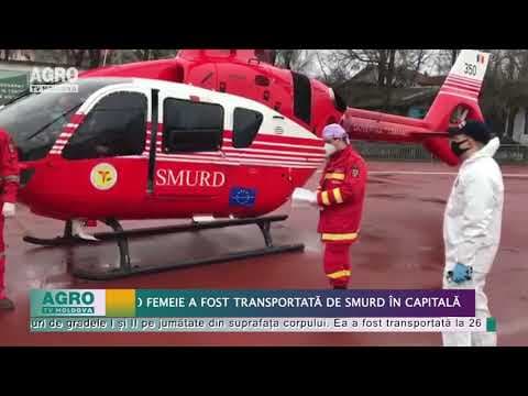 O femeie a fost transportată de SMURD în capitală