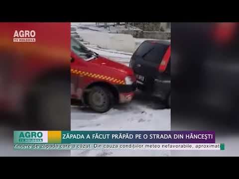 Zăpada a făcut prăpăd pe o strada din Hâncești