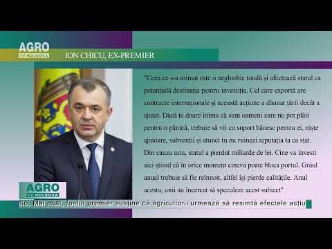 Chicu: Stoparea exportului de grâu a afectat imaginea țării
