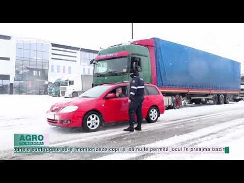 Condiții complicate pe drumurile din țară