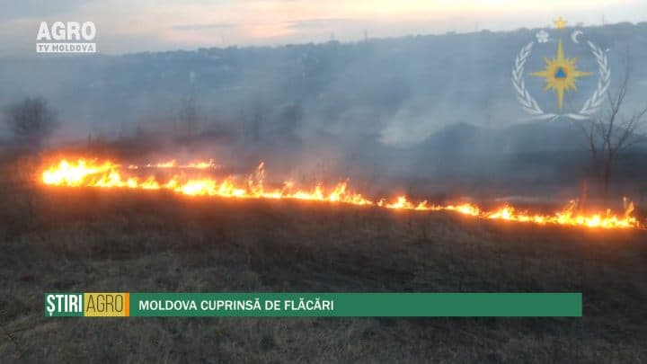 Moldova cuprinsă de flăcări