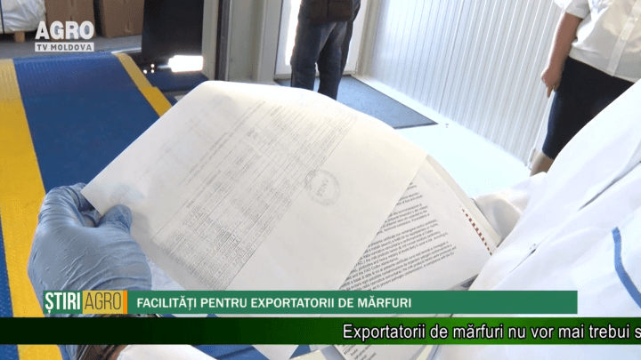 Facilități pentru exportatorii de mărfuri