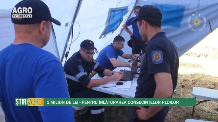1 milion de lei – pentru înlăturarea consecințelor ploilor