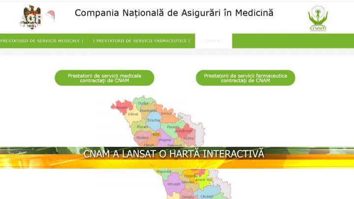 CNAM a lansat o hartă interactivă
