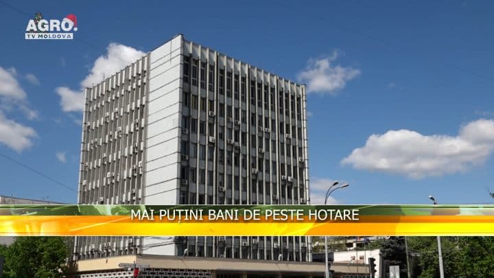 Mai puțini bani de peste hotare