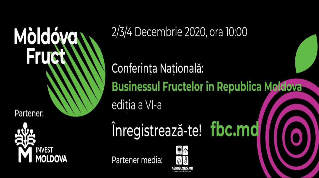Conferința ”Businessul Fructelor în RM”, online în acest an