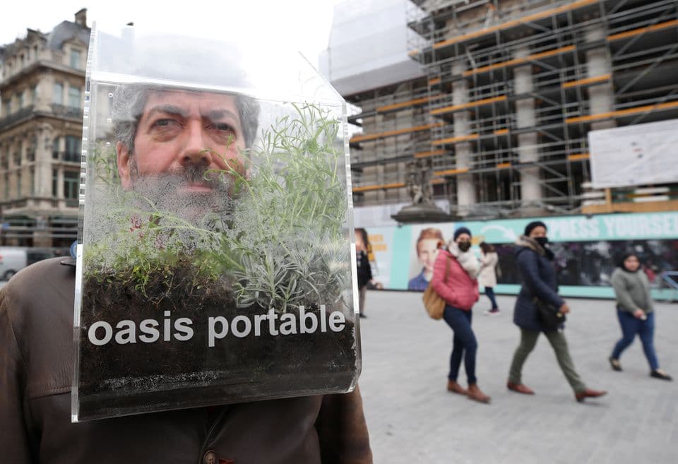POZE/„Oasis portabil” – un artist belgian creează spații fără COVID
