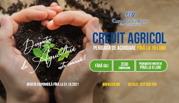 CU EUROCREDITBANK ÎȚI ASIGURI VIITORUL ÎN AGRICULTURĂ!