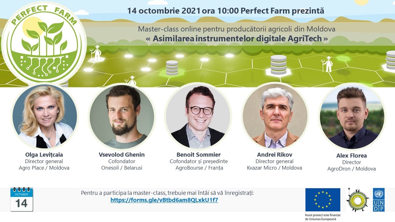 Master-class pentru agricultori: ”Instrumente digitale AgriTech”