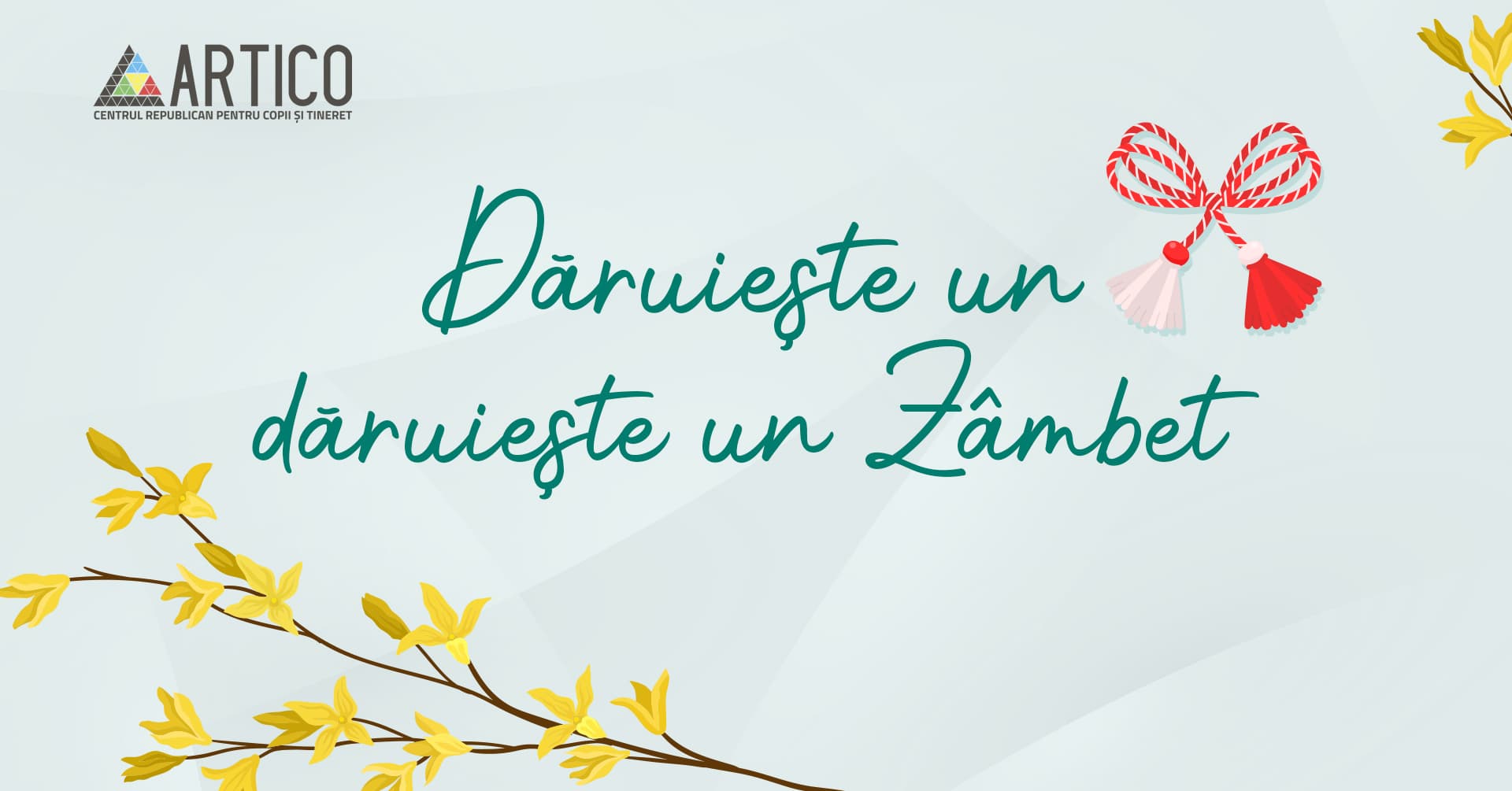 „Dăruiește un mărțișor, dăruiește un zâmbet”