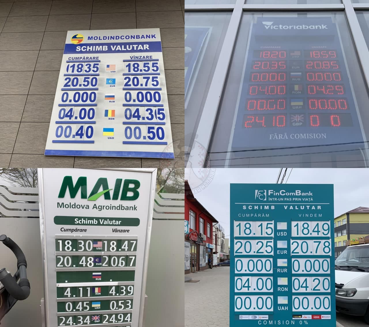 Fără rublă rusească pe panourile de schimb valutar
