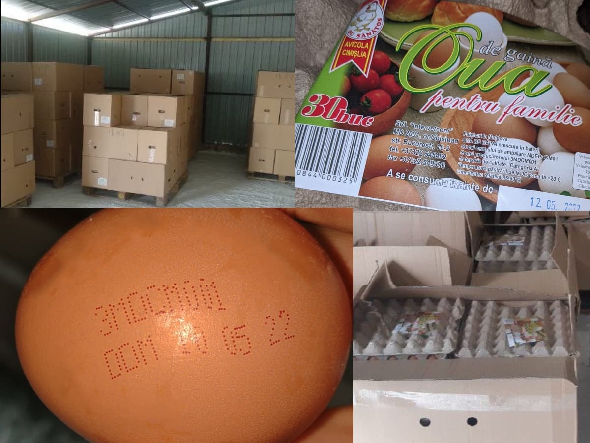 Un lot de ouă, scos din comerț, după ce s-a depistat salmonela