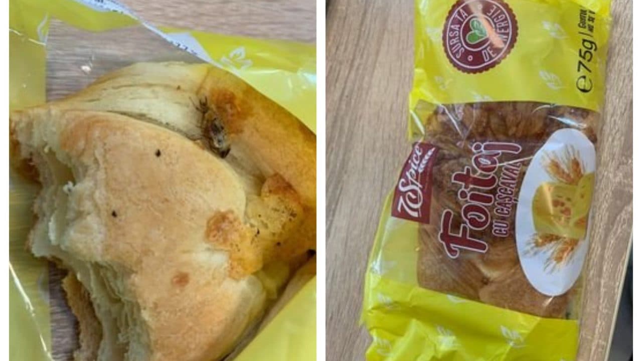 Vezi ce a găsit un consumator într-un un foietaj cu cașcaval