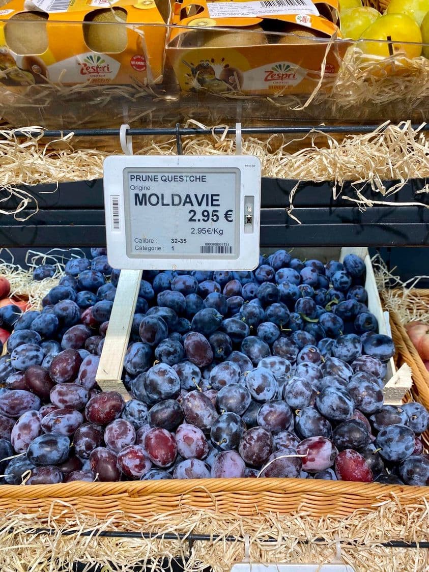 Prețul prunelor din Moldova pe piața europeană