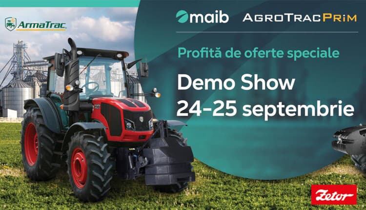În weekend, Agrotrac Prim vă invită la demonstrație de tehnică agricolă