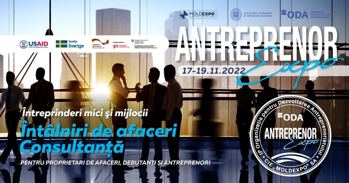 Expoziție pentru antreprenori va da start la Moldexpo